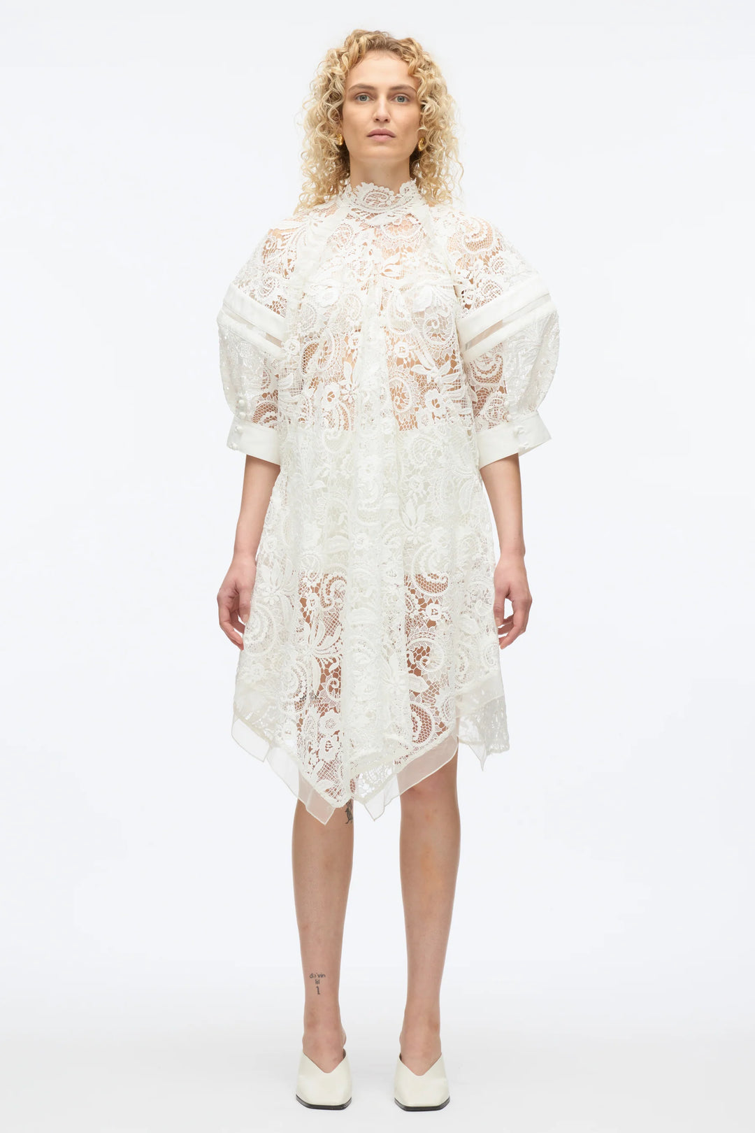 Corded Embroidered Lace Dress