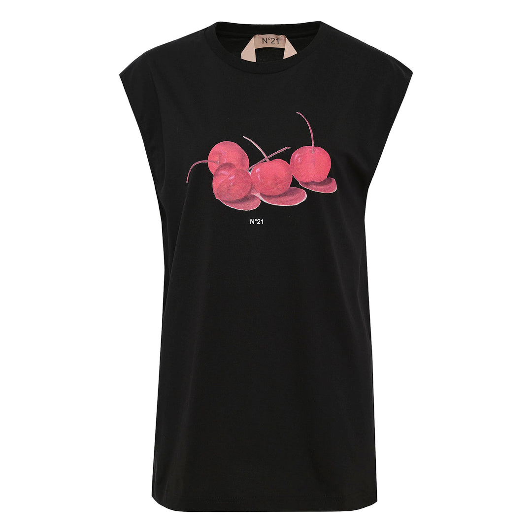 Cotton Jersey Vest With Water