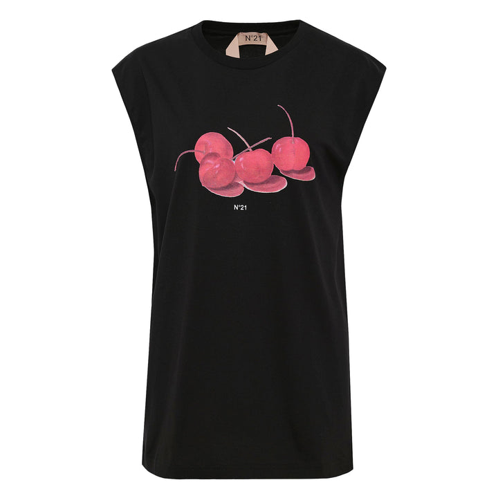 Cotton Jersey Vest With Water