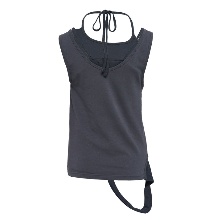 Multiway Layered Sleeveless Charcoal