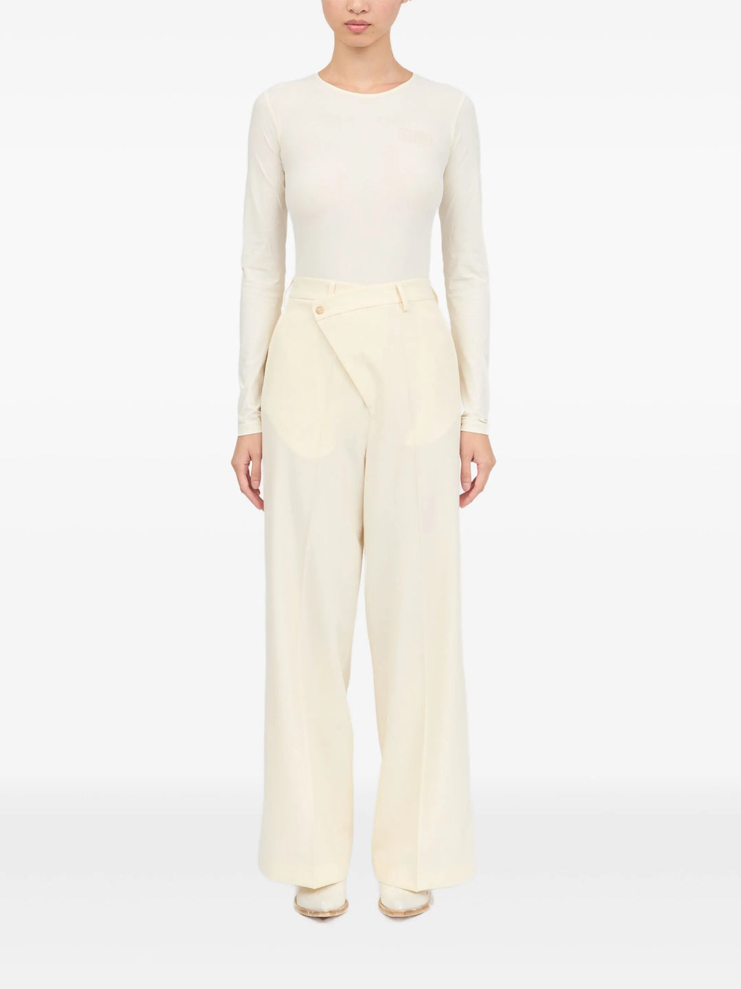 Light Wool Blend Pants