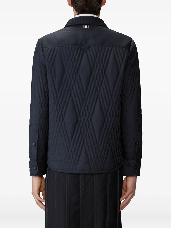 Poly Twill Quilted Oversize Shirt