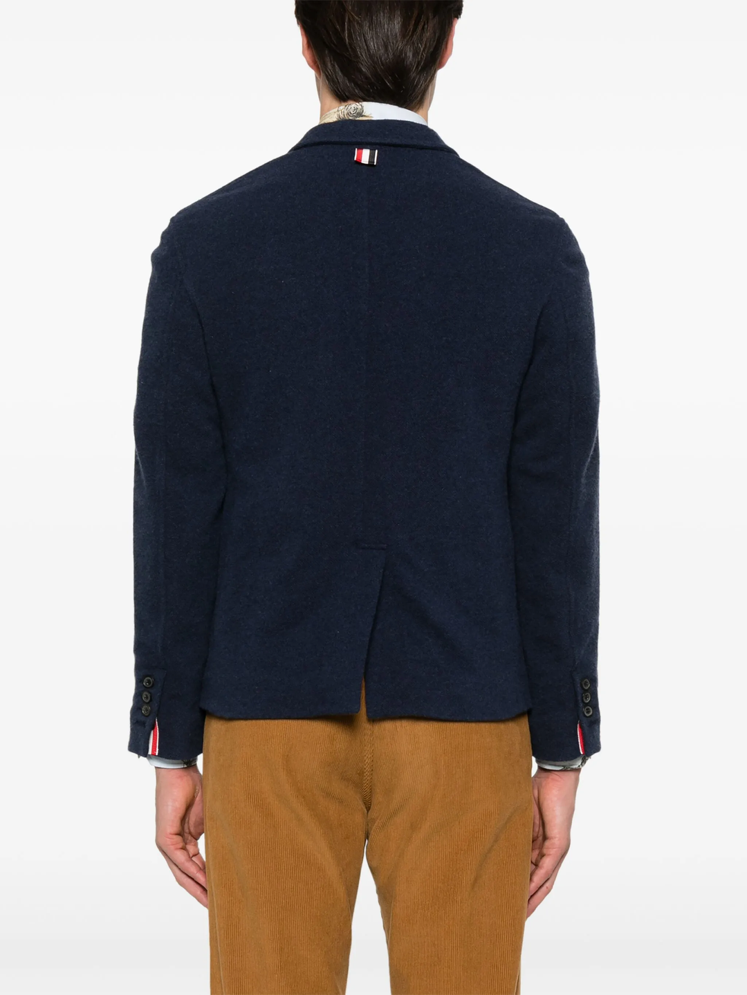 Wool Silk Pique Sack Jacket