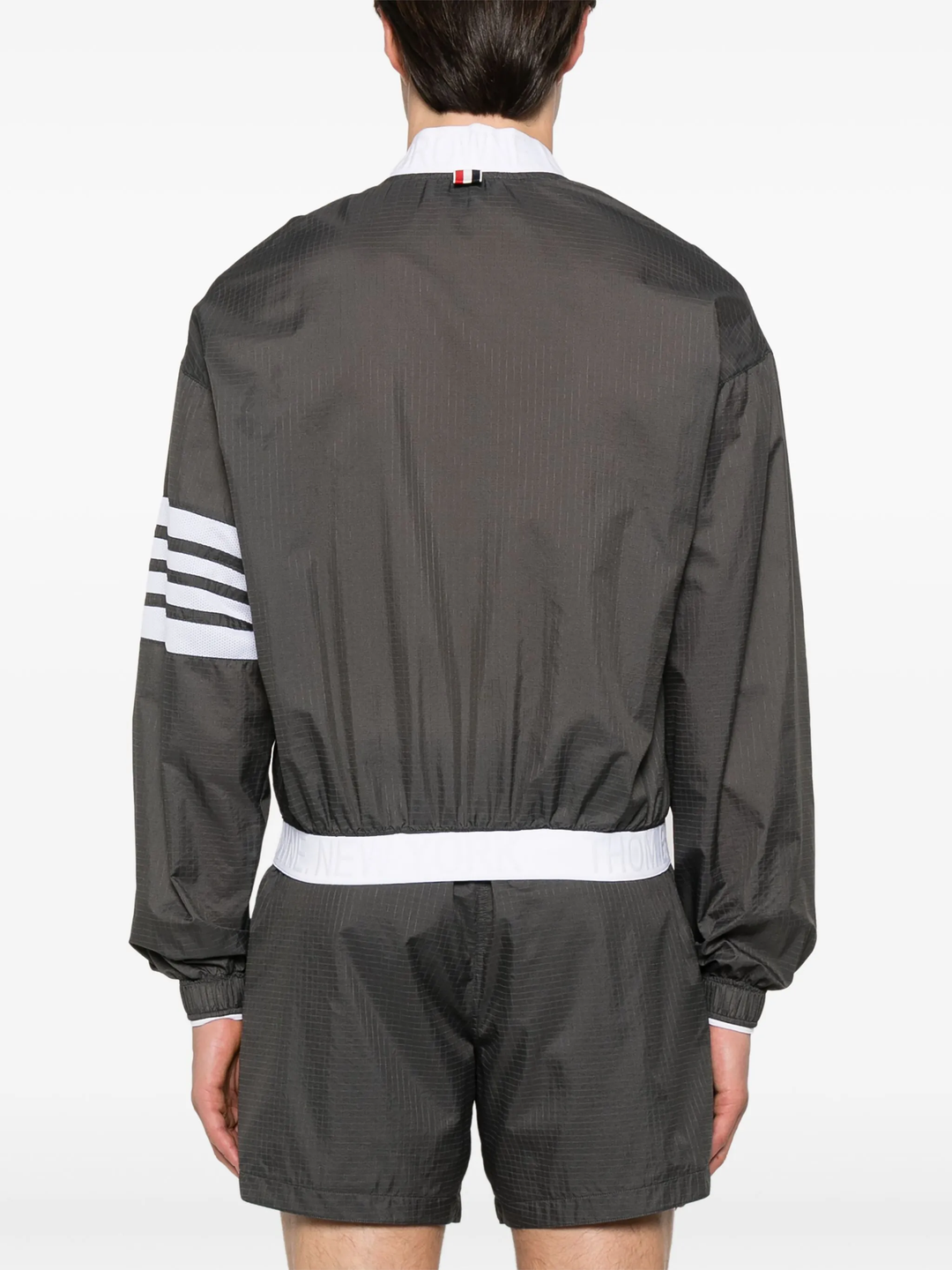 Nylon 4-Bar Ripstop Windbreaker