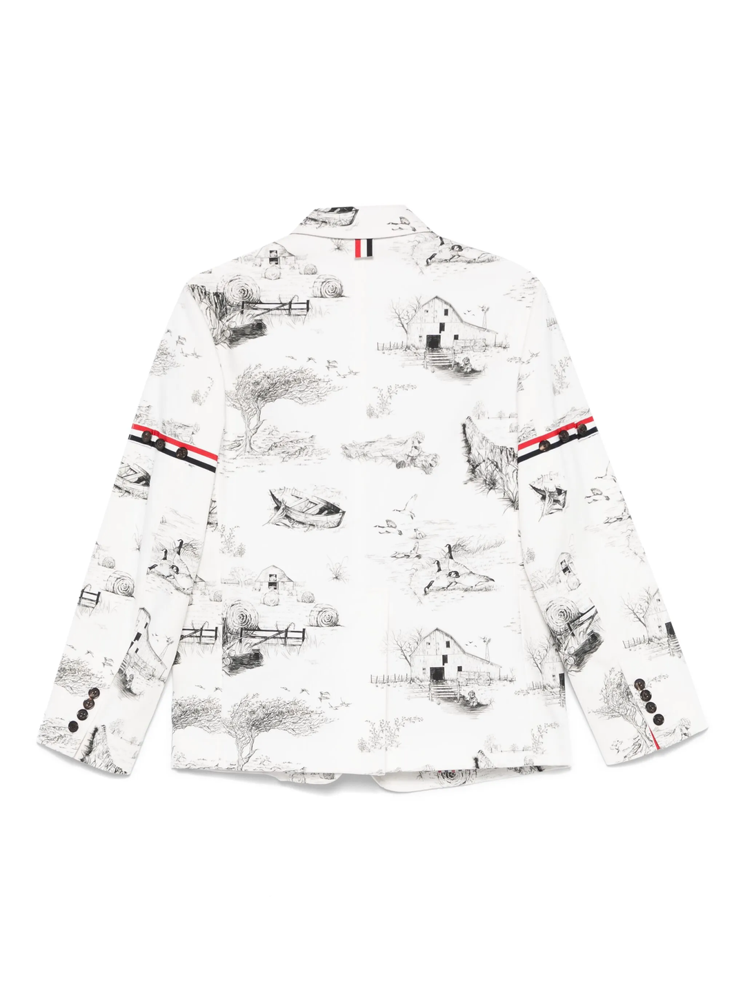 Scenic Toile Cotton Canvas Unconstructed Sportcoat