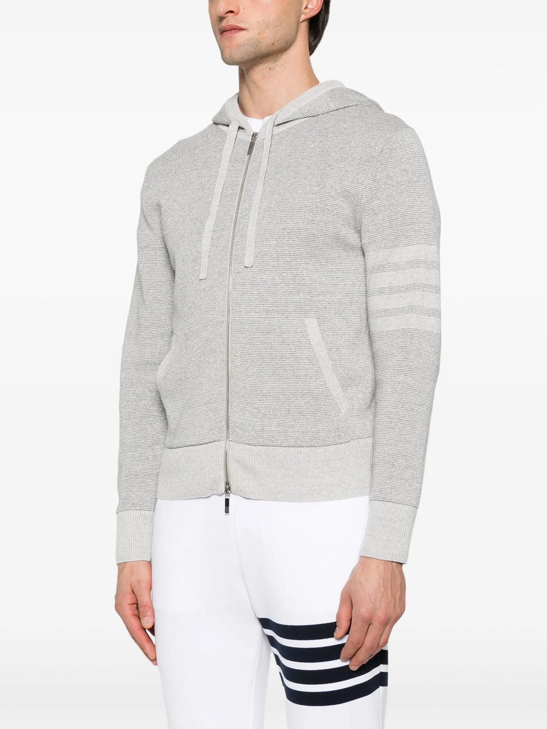 Textured Striped Stitch Relaxed Sweater