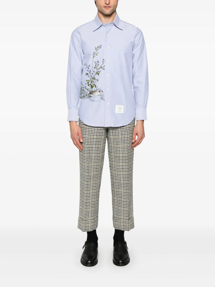 Goose Scenic Satin Stitch Oxford Shirt