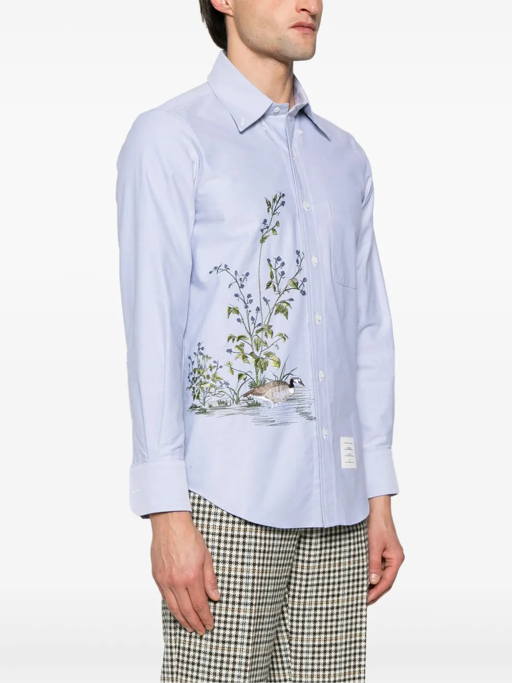 Goose Scenic Satin Stitch Oxford Shirt