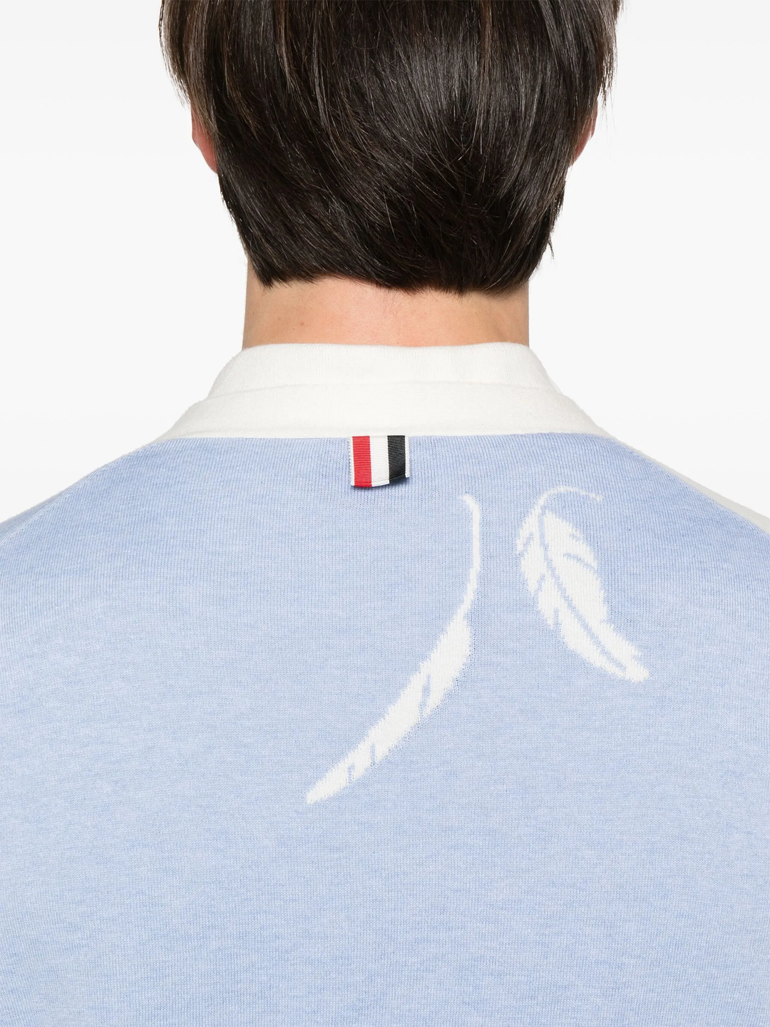 Funmix Feather Intarsia Cardigan