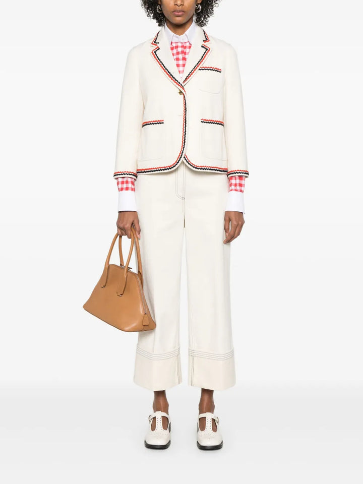 Selvedge Denim Cropped Sack Sportcoat