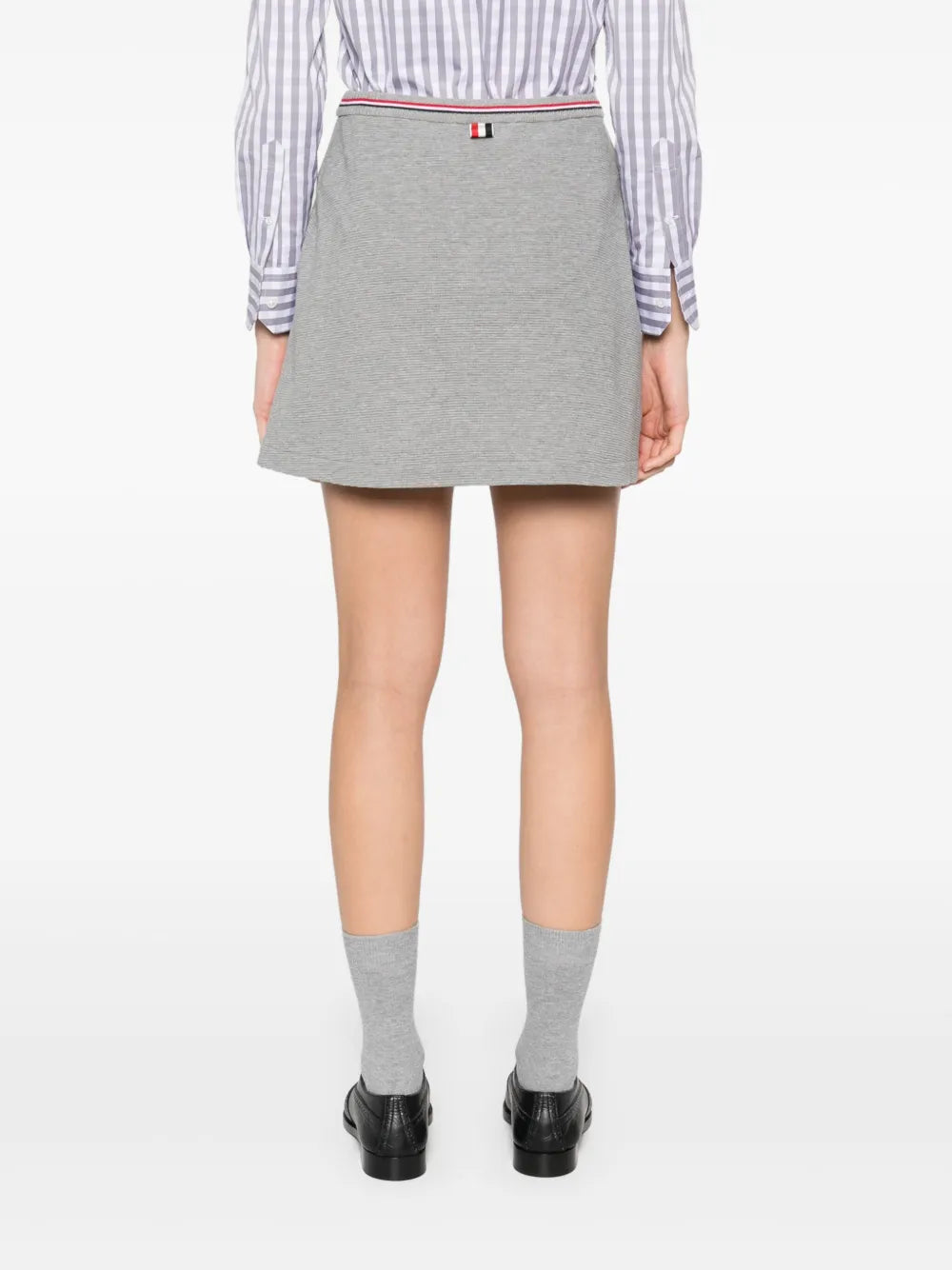 Cotton Waffle Mini Wrap Skirt