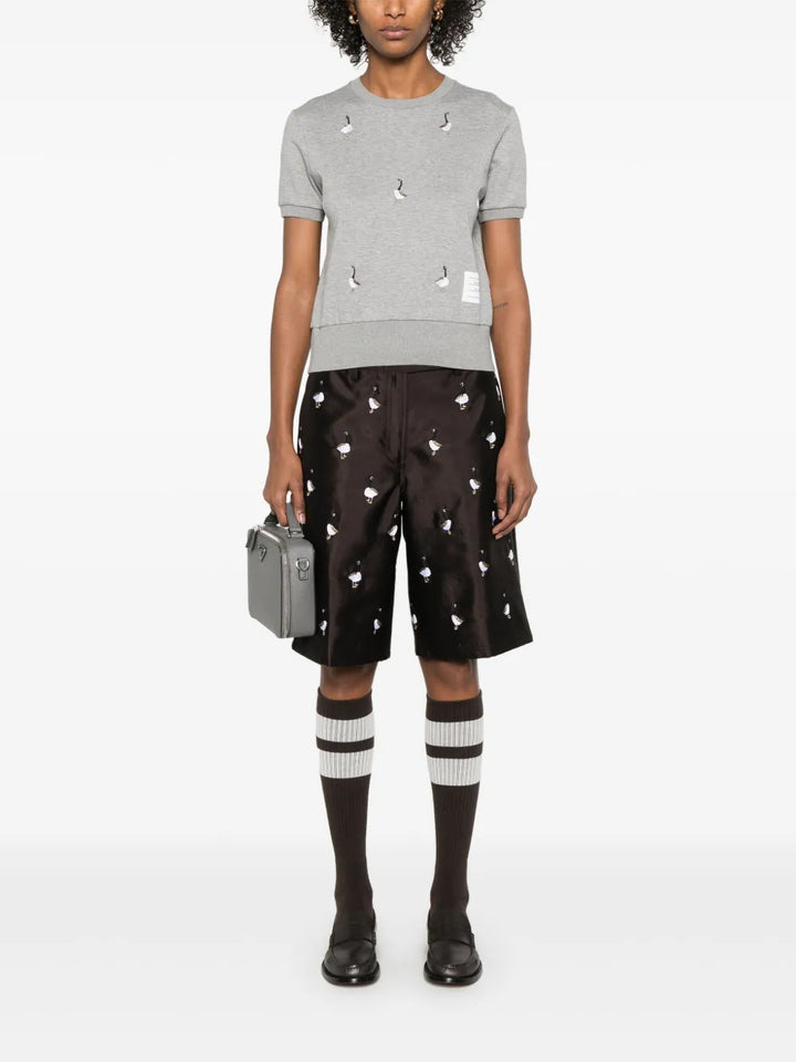 Short Sleeve Rib Cuff Tee