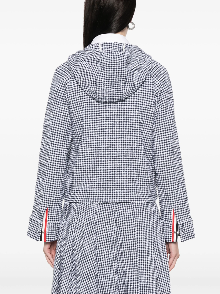 Gingham Cotton Tweed Jacket