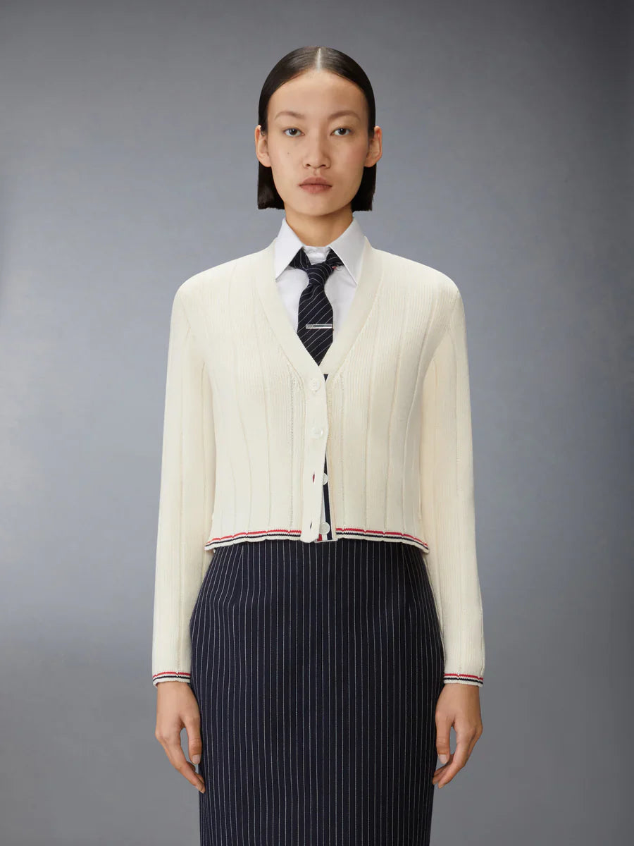 Merino Wool V Neck Cardigan