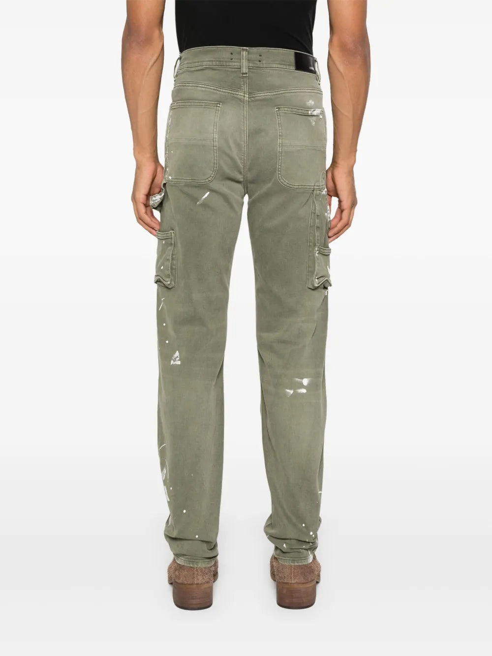 Army Logo Painted Slim Workman Jeans