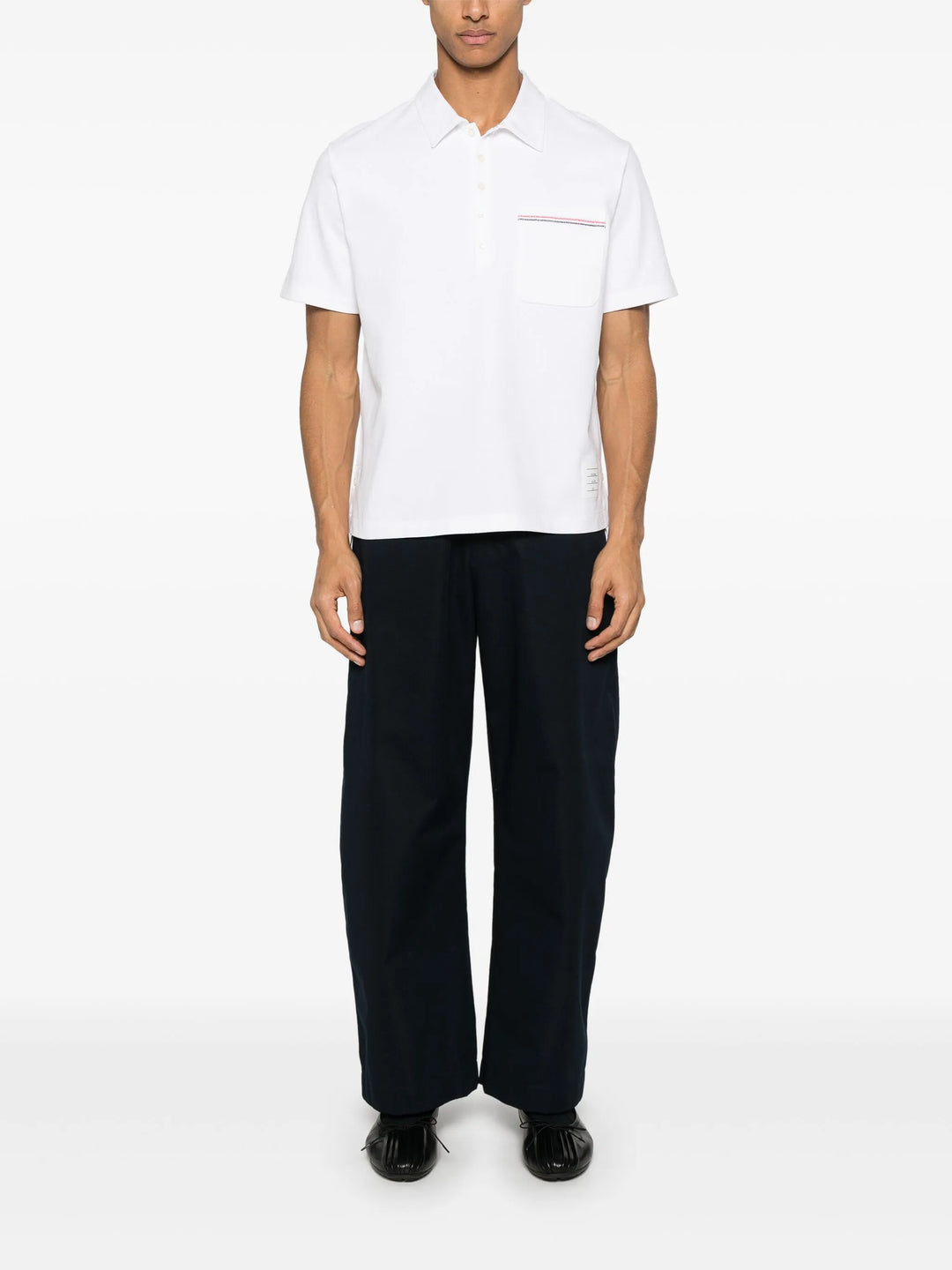Oversized Short Sleeve Polo Men