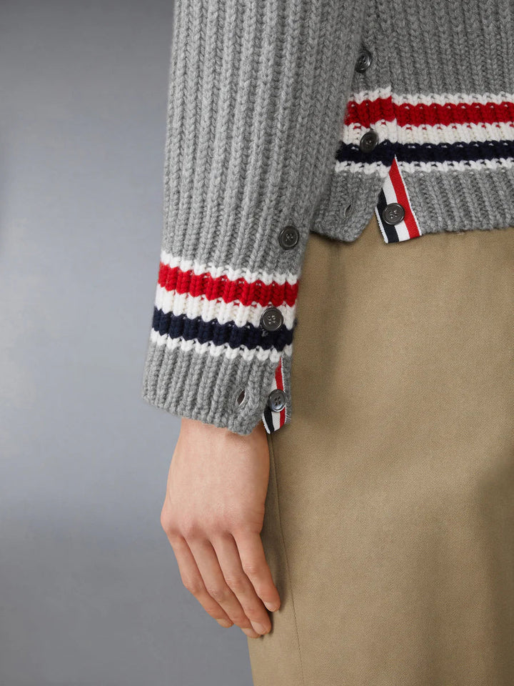 Rwb Stripe Cashmere V Neck Cardigan Men