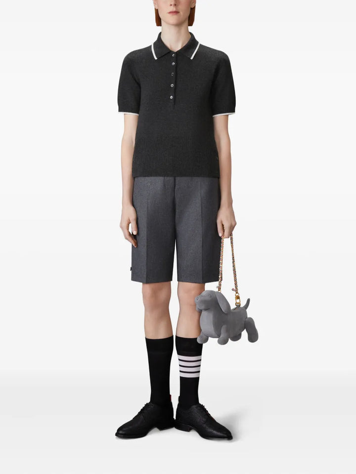 Browne Jersey Intarsia Cashmere Polo