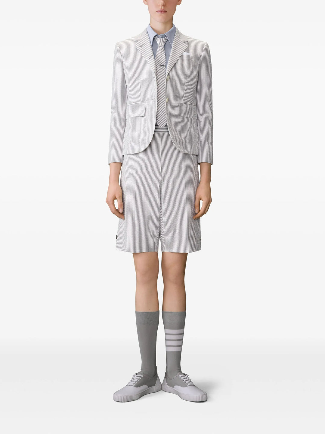 Oxford Cropped Short Sleeve Shirt