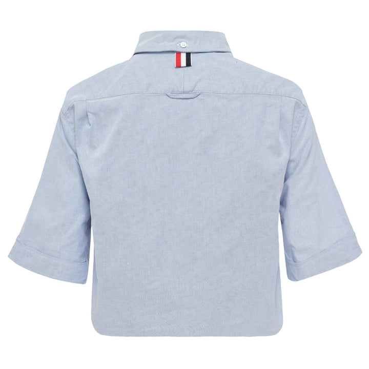 Classic Cropped Point Collar Shirt