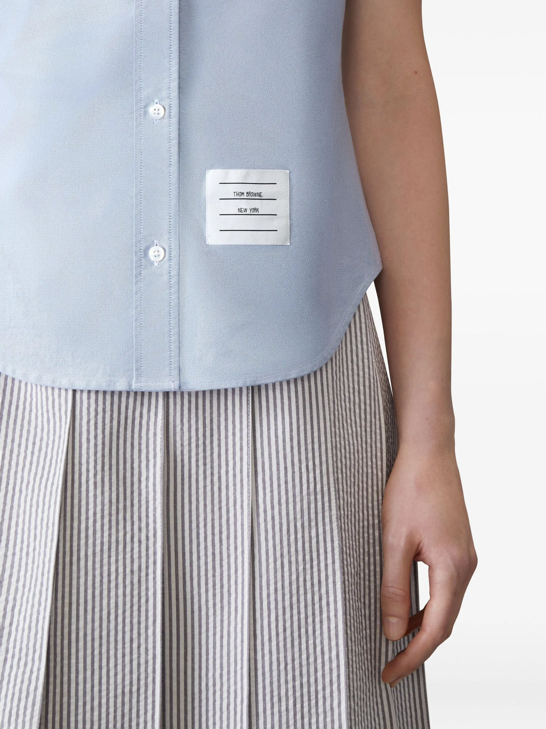 Oxford Round Collar Short Sleeve Shirt