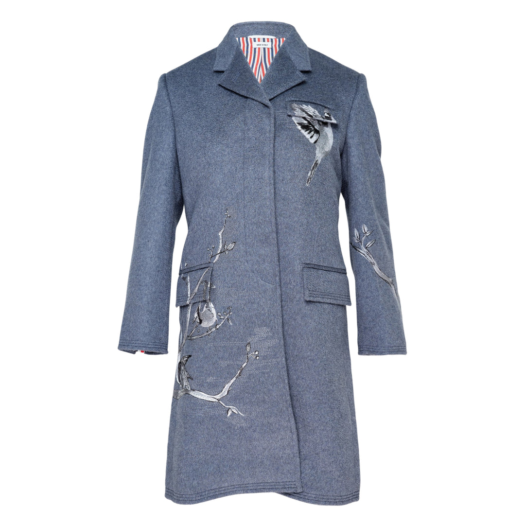 Fit 3 Embroidered Chesterfield Coat