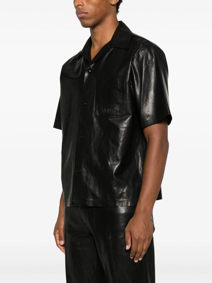 Lightweight Leather Camp Shirt