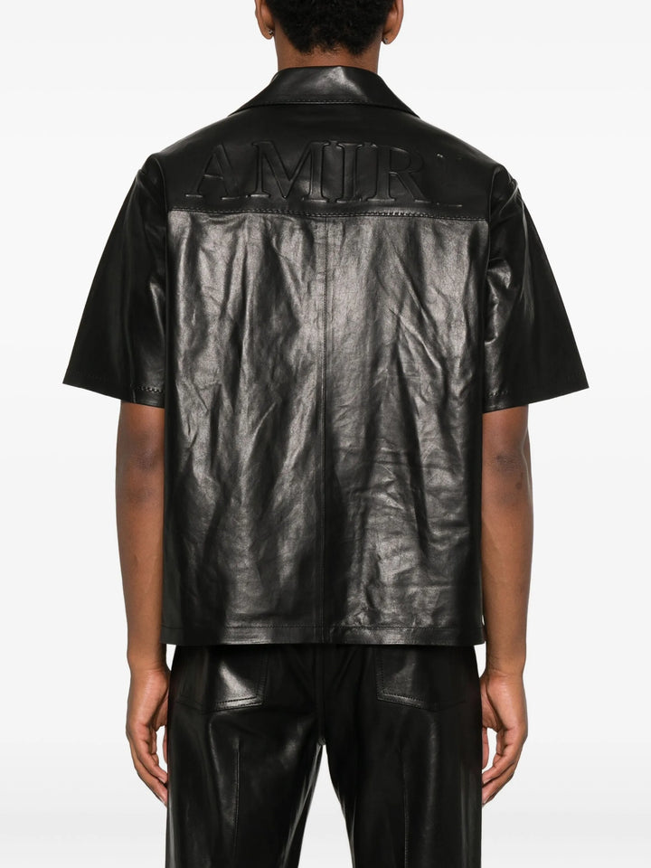 Lightweight Leather Camp Shirt