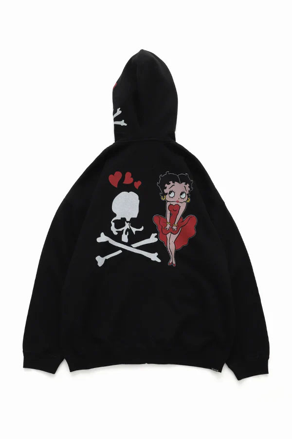 Boxy Fit Zip Up Hoodie