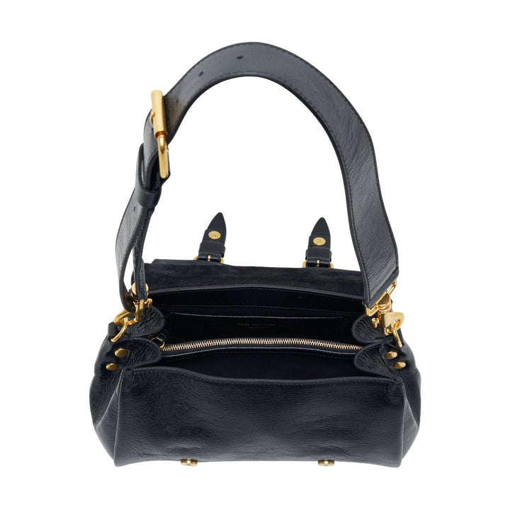 Leather Flap Double Buckle Bag