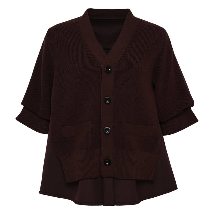 Suiting Mix Knit Cardigan