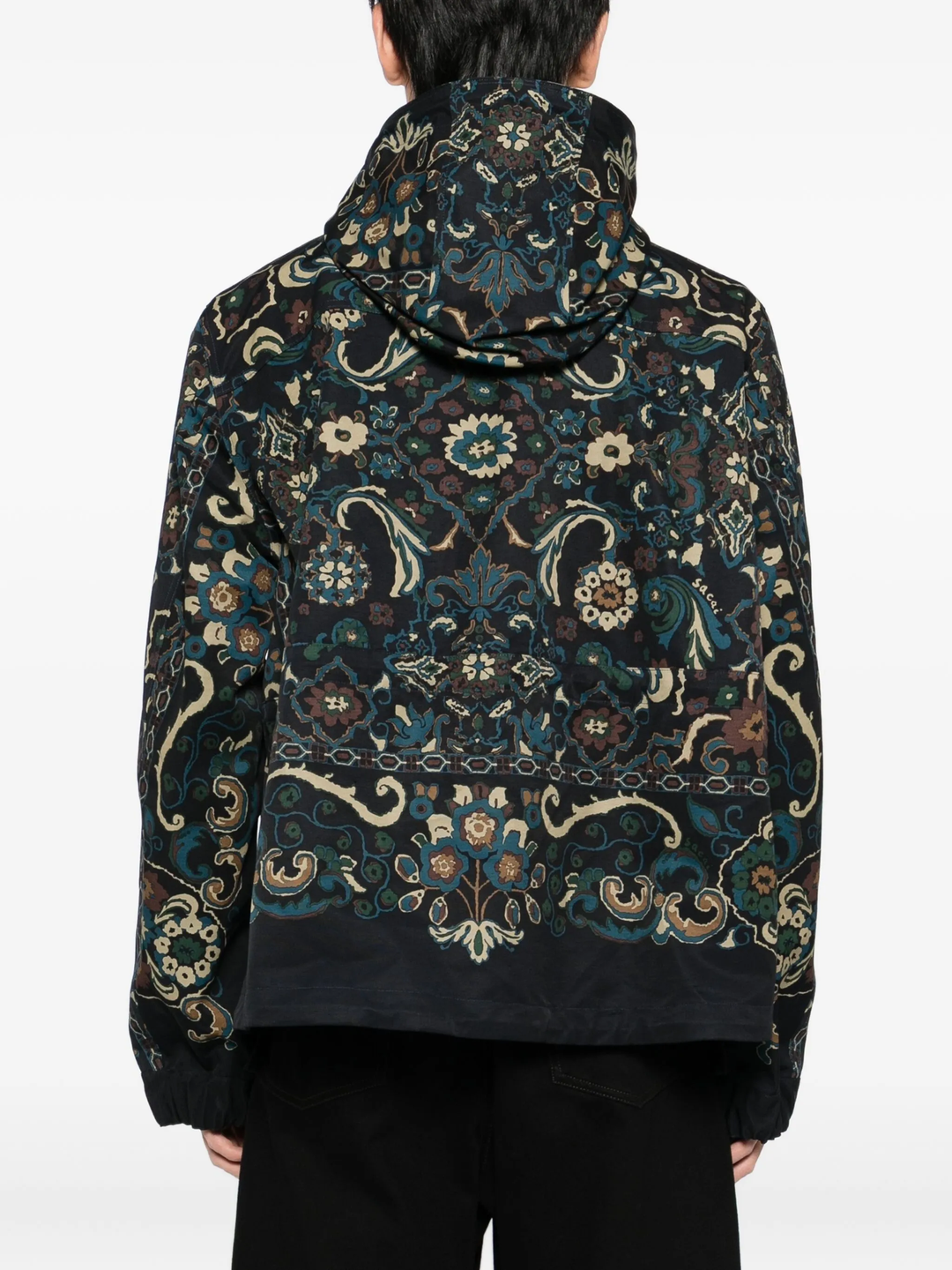 Floral Print Grosgrain Blouson