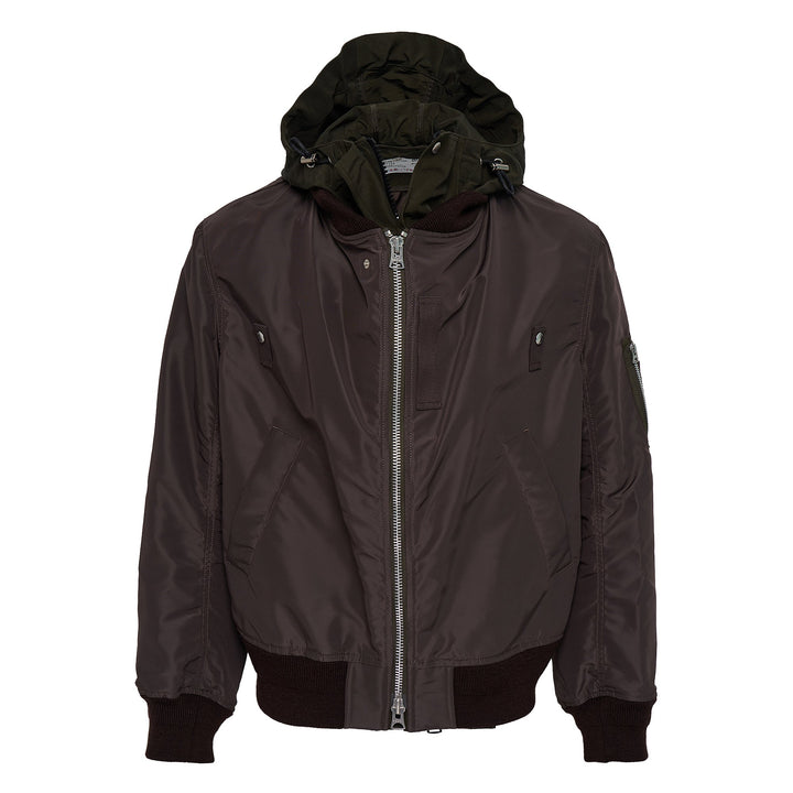Nylon Twill x Grosgrain Blouson