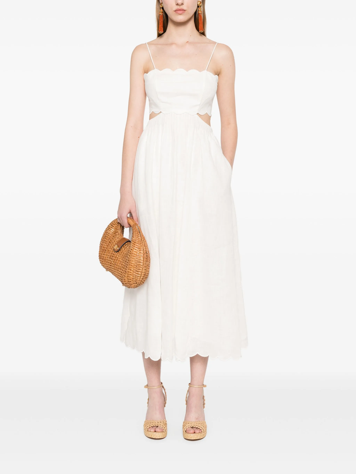 Rhiannon Scallop Midi Dress