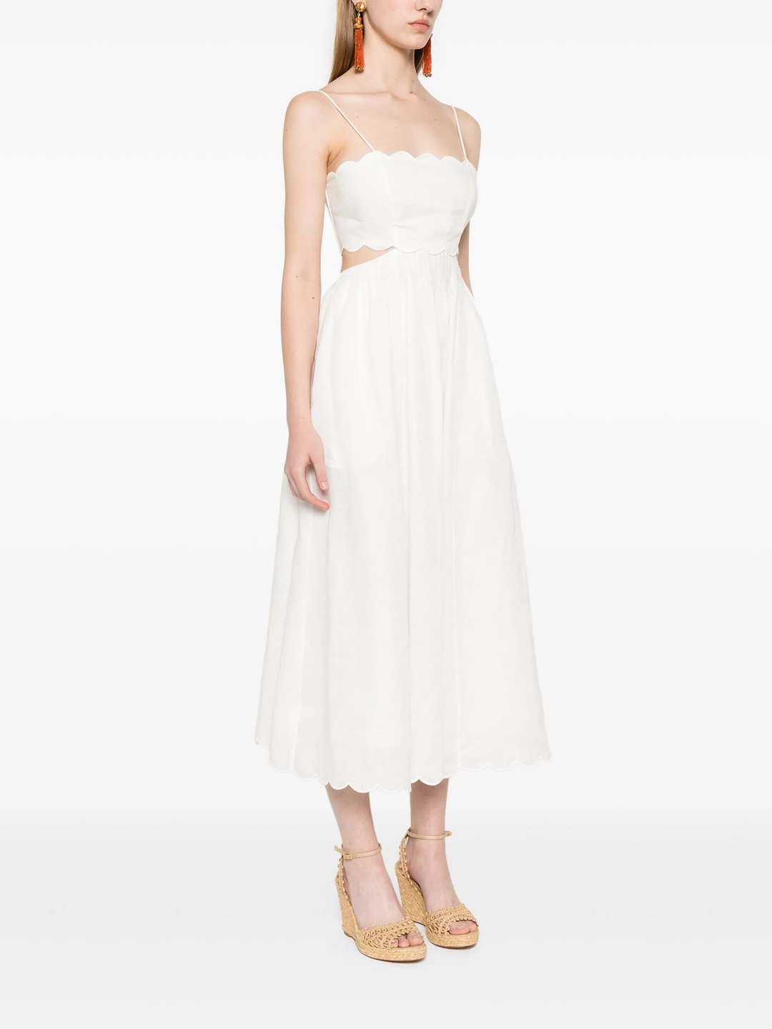 Rhiannon Scallop Midi Dress