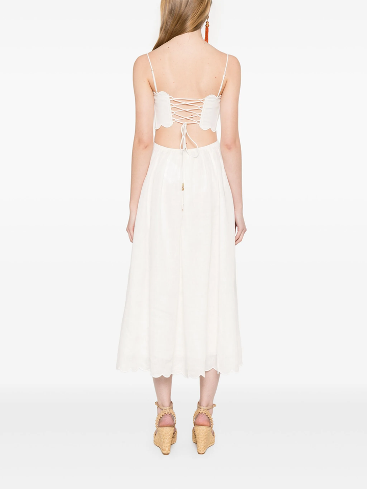 Rhiannon Scallop Midi Dress