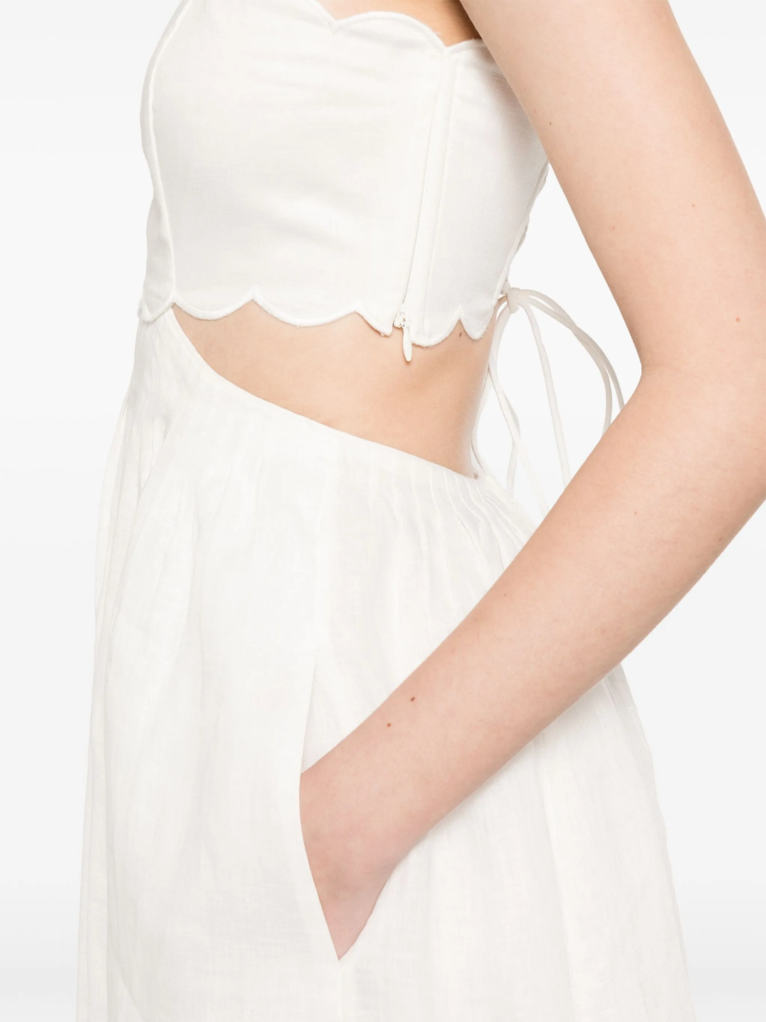 Rhiannon Scallop Midi Dress