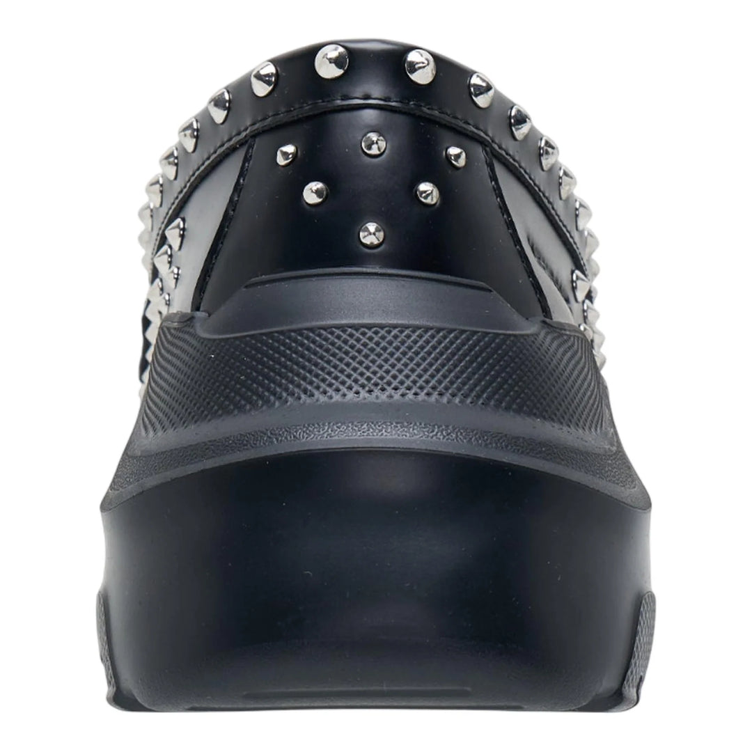 Silver Studded Loafers