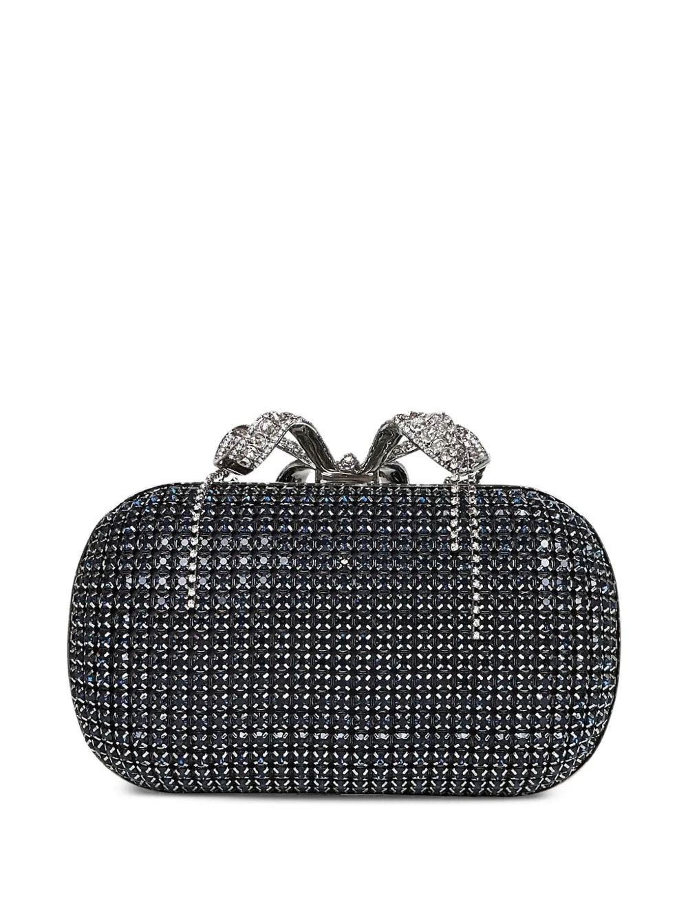 Navy Chainmail Clutch Bag