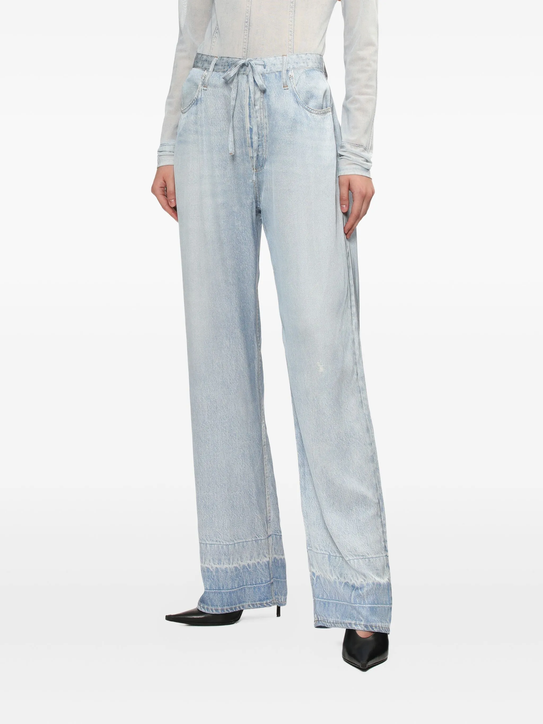 Miramar Satin Phoebe Drawstring Jeans