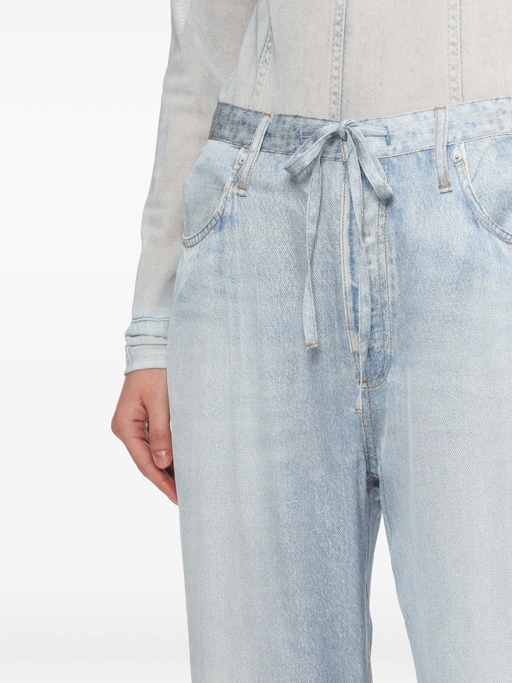 Miramar Satin Phoebe Drawstring Jeans