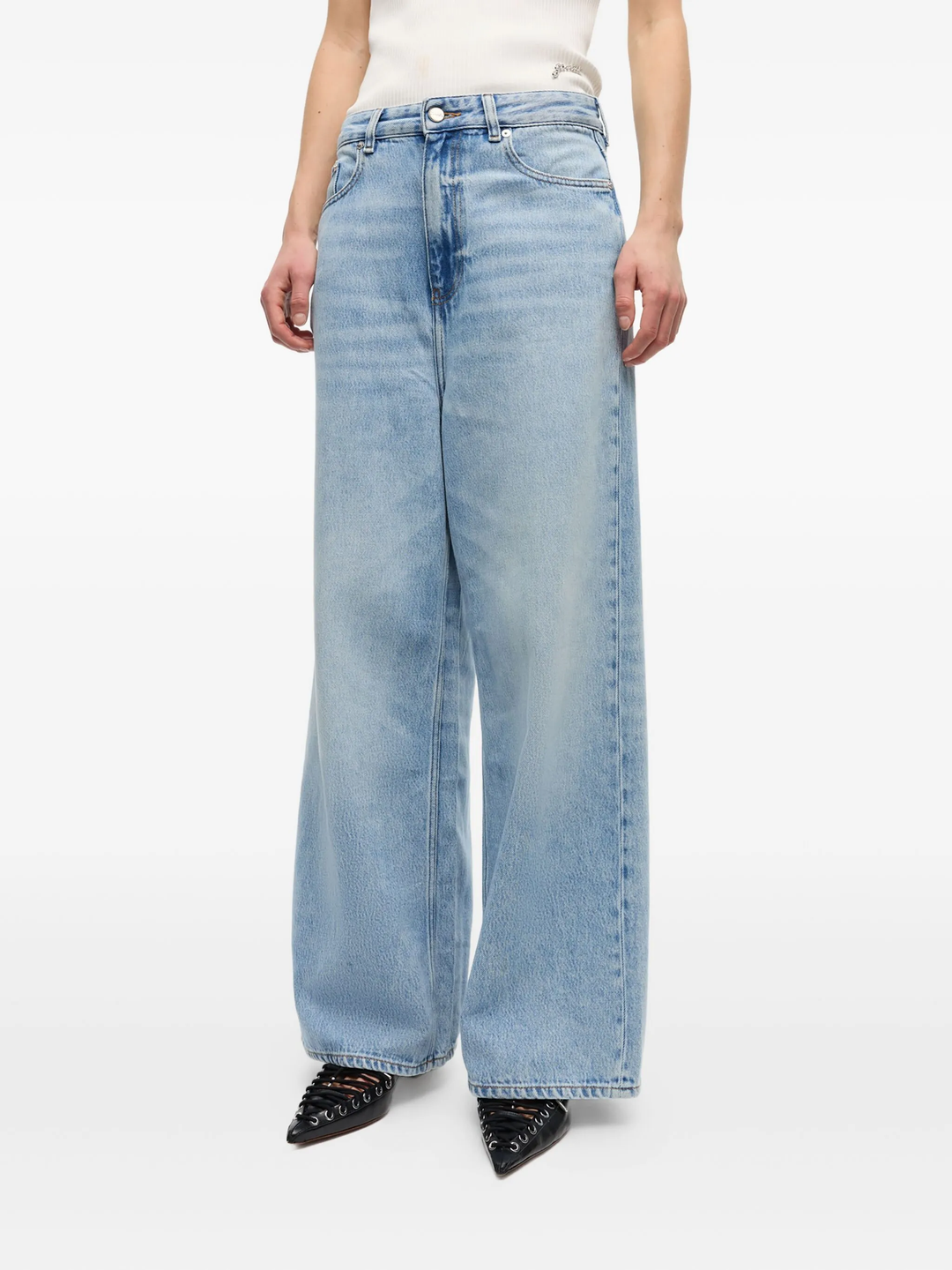 Soft Rigid Denim Baggy Jeans