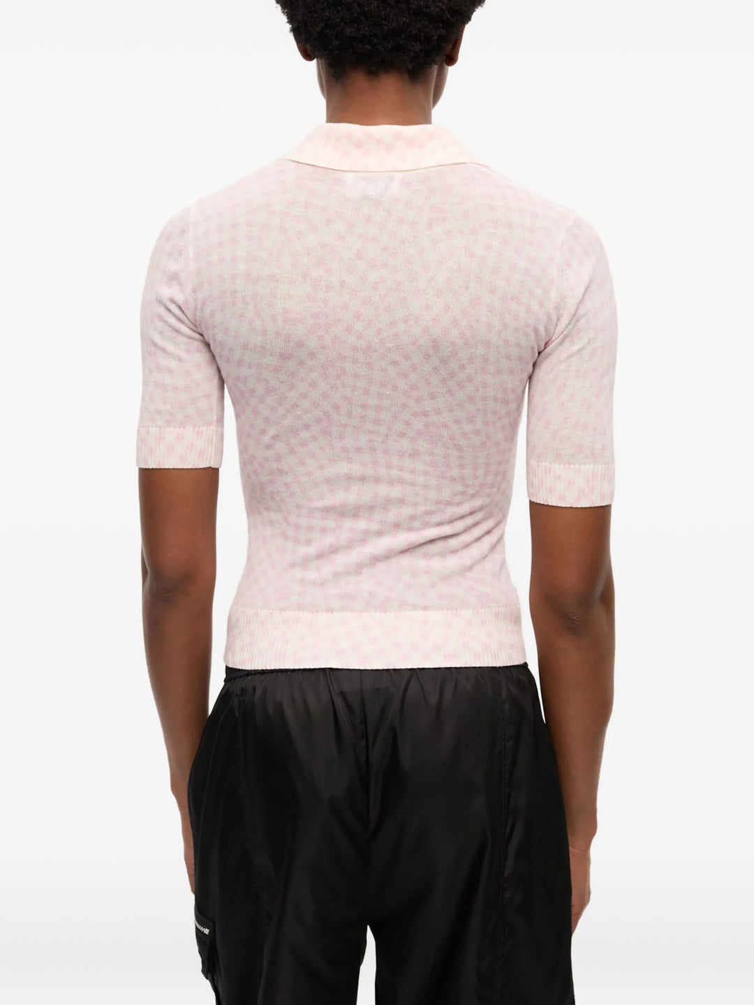 Sheer Cotton Printed Polo