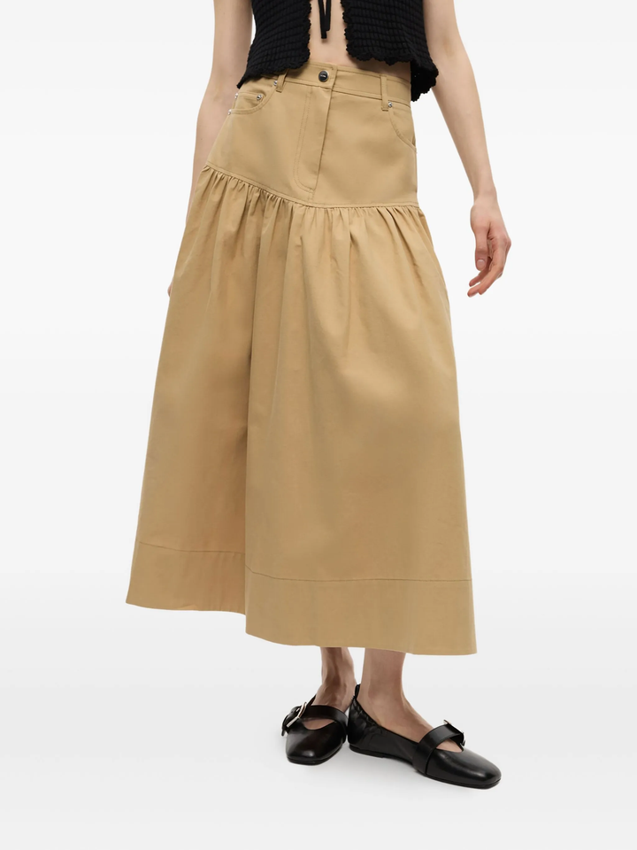 Classic Summer Suiting Long Skirt