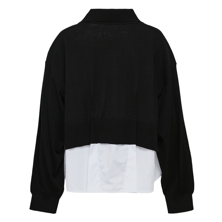 Layered Knit Cardigan