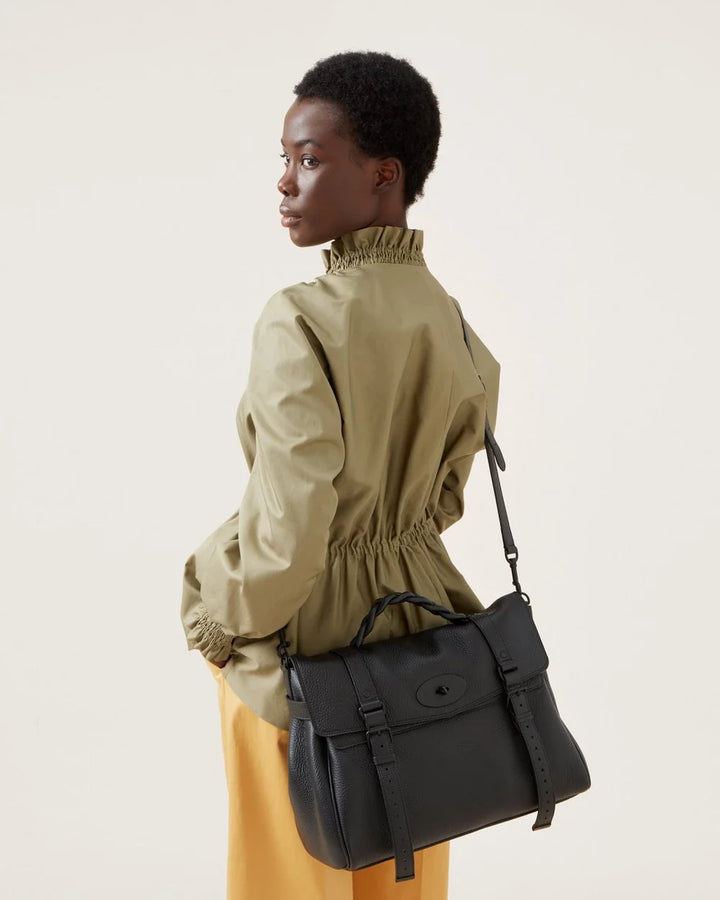 Oversized Alexa Black Heavy Grain