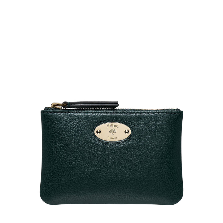 Mulberry Plaque Small Zip Coin Pouch Small Classic Grain