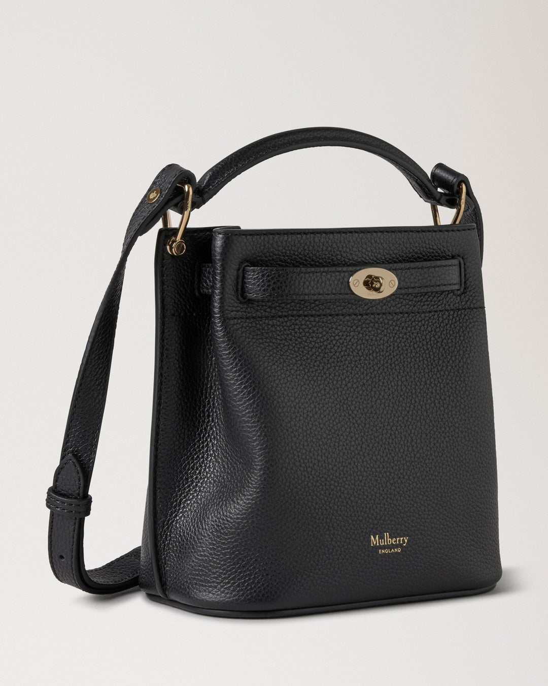 Mini Islington Bucket Black Small Classic Grain