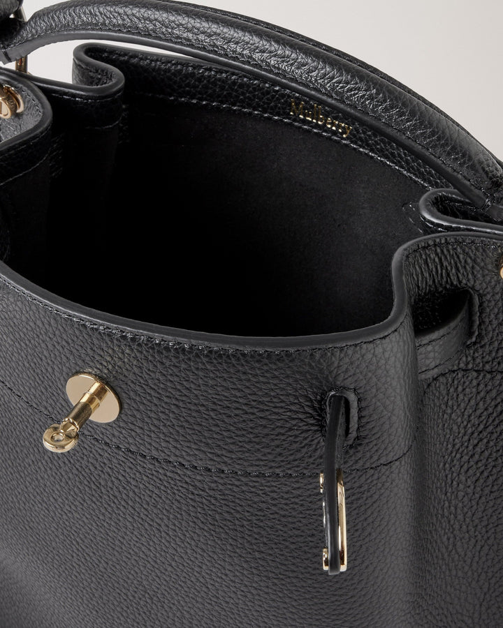 Mini Islington Bucket Black Small Classic Grain
