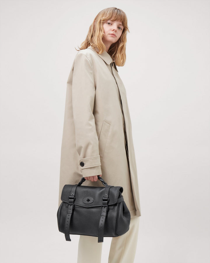 Alexa Black Heavy Grain Leather